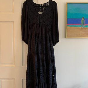 Free People long sleeve maxi dress